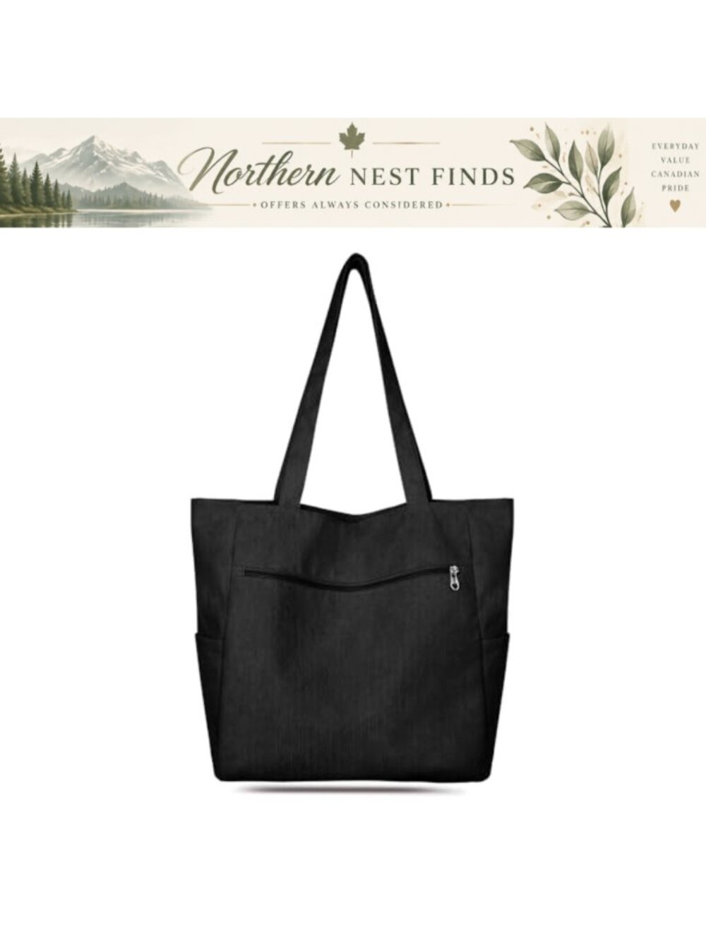 Corduroy Tote Bag for Women with Zipper Large Shoulder Hobo Handbag Purse